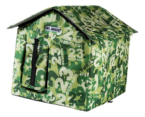 Qh1 Casa Para Gatos Al Aire Libre, Tienda Para Cachorros, S