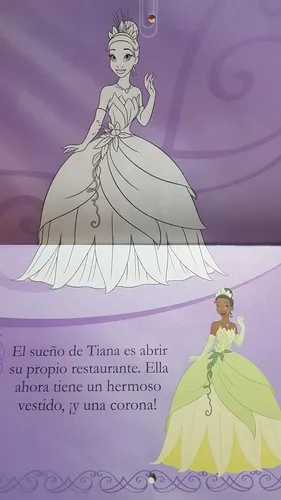 La Princesa Y El Sapo. Libro Para Colgar Y Colorear