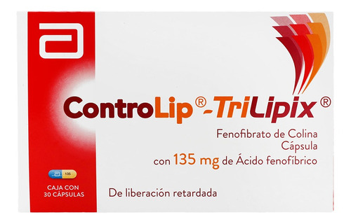 Controlip Trilipix 30 Cápsulas 135mg