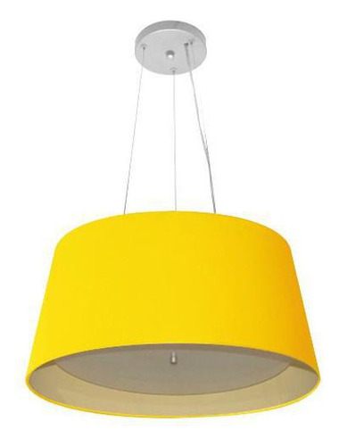 Lustre Pendente Cone Md-4144 25x50x40cm Amarelo/bege Bivolt