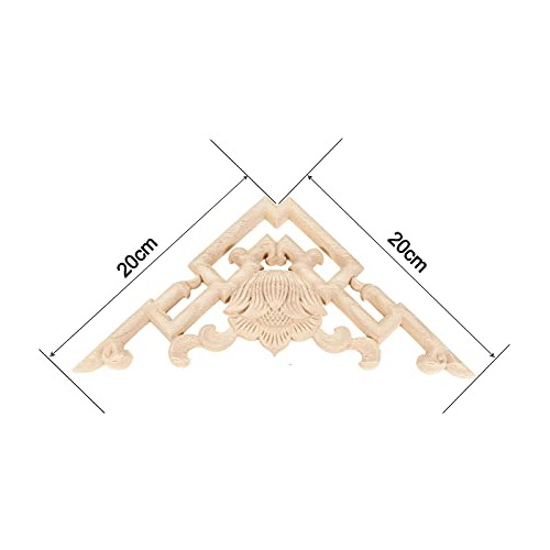 2 Piezas De Apliques Tallados Madera Muebles, 20x20 Cm ...