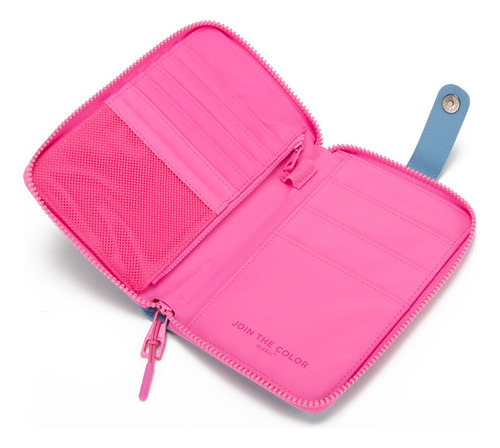 Porta Pasaporte Funda Protectora Documentos Viaje Bubba Azul Sky Liso