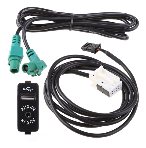 Aux Usb Coche Interruptor Audio + Cable Para Bmw E60 E61 E63