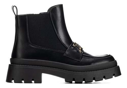 Botin Casual Dama Negro Plataforma Tacogrueso Versatil Weide