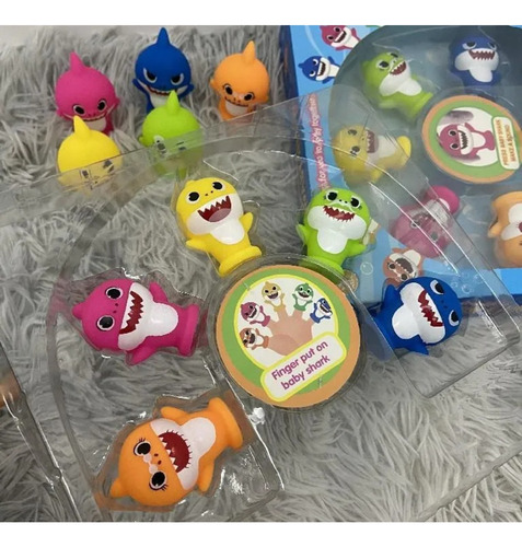Juguetes Para Los Dedos De La Familia Baby Shark 5 Piezas Hc