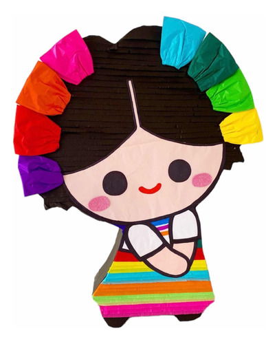 Piñatas Mexicanas Varios Modelos A Elegir 80cm Adelita