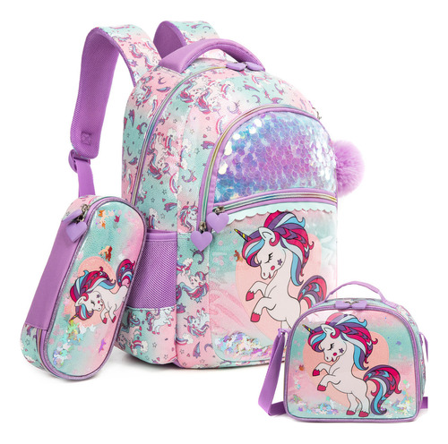 Mochila Enrollable Para Niñas, Mochilas Con Ruedas, Con Lonc