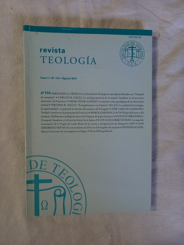 Revista Teología 114 Ortega Galli Azcuy Caamaño Llach Duran 