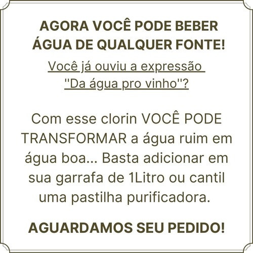Imagem 6 de 6 de Purificador De Água Clorin 6 Cartelas 1mg Com 10 Unidades Nf