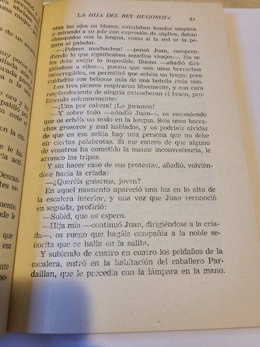 La Hija Del Rey Hugonote Miguel Zévaco (Reacondicionado)