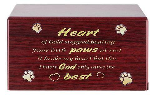 Urna De Madera For Mascotas Ataúd De Cenizas For Perro Urn
