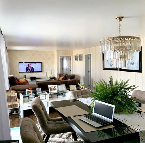 Imagem 14 de 20 de Apartamento Mobiliado 132m² Andar Alto 3 Suites Varanda Gourmet 2 Vagas