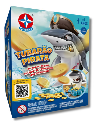 Jogo Pegue As Moedas Do Tubarão Pirata Da Estrela