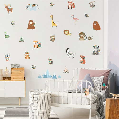 Set X 2 Diseño Vinilo Adhesivo Decorativo Pared Infantiles 