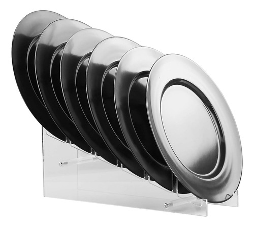 Platos Set Redonda Melamina 6 Pzs 21.6 Cms Aperitivo