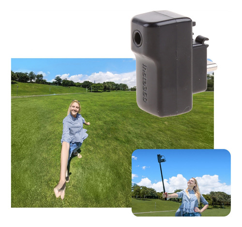 A Con Adaptador De Micrófono Para Cámara Insta360 One X3 3.5