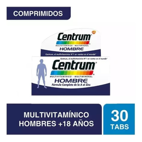 Centrum Hombre Multivitamínico 30 Comprimidos