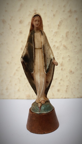 Antigua Figura Italiana De La Virgen Maria Años 50! Oferta!