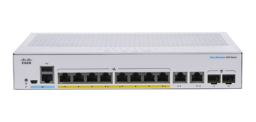 Switch Cisco Cbs350-8fp-e-2g 8 Puertos Giga Full Poe 2sfp