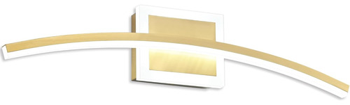 Lámpara Led Regulable De 61 Cm Sobre Espejo Con Luz Dorada
