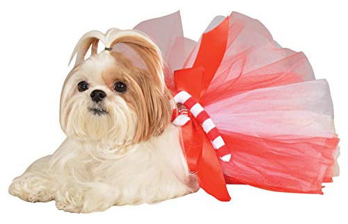 Navidad Tutu Mascota Baston De Caramelo Pequeño Median...