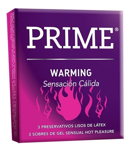 Preservativos Prime Warming - Caja X 3 Unidades - Fun*