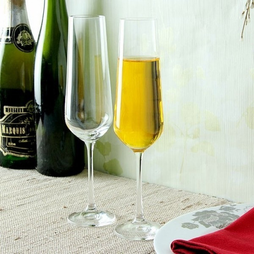 Copas Champagne Cristal Bohemia Original Setx6 Sandra 200ml