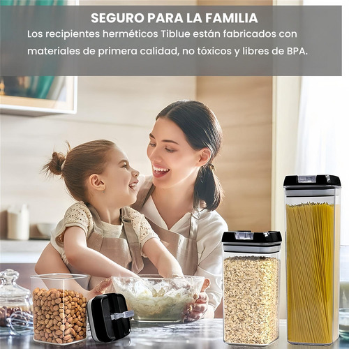 Recipientes Herméticos De Almacenamiento De Cocina Set 7 Pz
