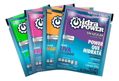 Suero Idrapower Sin Azúcar Caja C/200 Sobres De 10 Gr