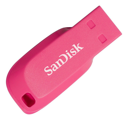 Imagen 5 de 5 de Pendrive SanDisk Cruzer Blade 16GB 2.0 rosa eléctrico
