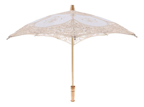 Niños Vintage Victoriana Boda Palo Encaje Parasol