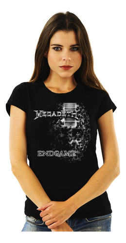 Polera Mujer Megadeth Endgame Face Metal Abominatron