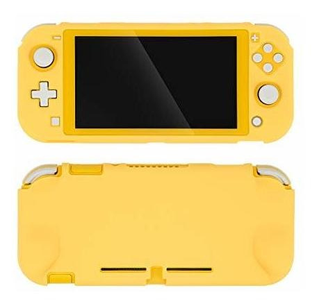 Funda Protectora Para Nintendo Switch Lite Color Amarillada