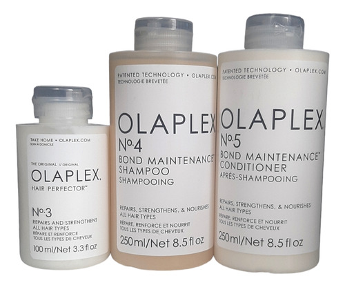 Olaplex Kit N° 3 + 4 + 5 Mantención, Shampoo Y Acondicinador