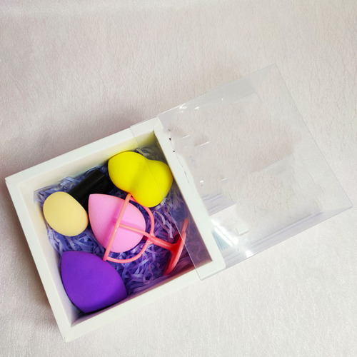 Set De Cojines Wet And Dry Beauty Con Forma De Huevo Y Cabez