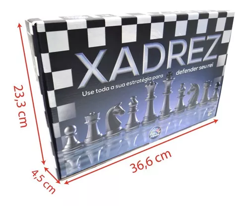 Jogo de Xadrez Rei - Tamanho Real 5,4cm - Pais e Filhos - ShopDG