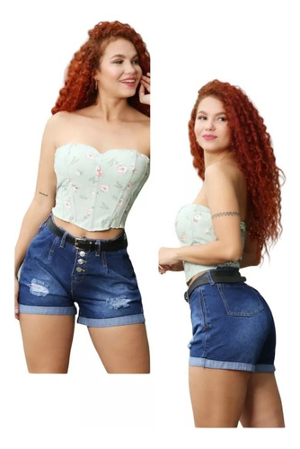 Short Rigido Venecia Para Mujer 4 Botones