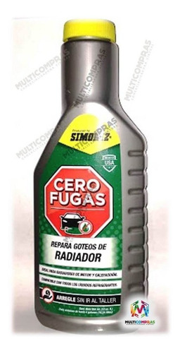 Sellador De Radiadores Anti Fugas Tapa Poros Huecos Carro