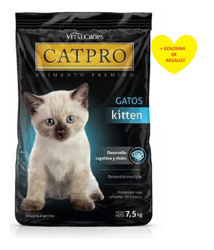 Alimento Catpro Kitten Gatitos 7.5k + Regalo!!