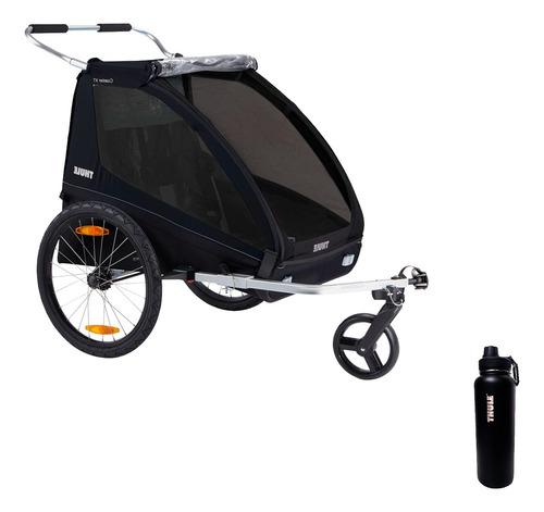 Bike Trailer Thule Para 2 Crianças Coaster Xt Black + Brinde