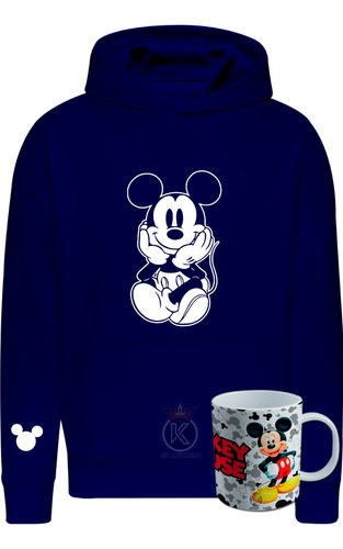 Poleron + Tazon Mickey Mouse - Raton - Unisex - Moda - Estampaking