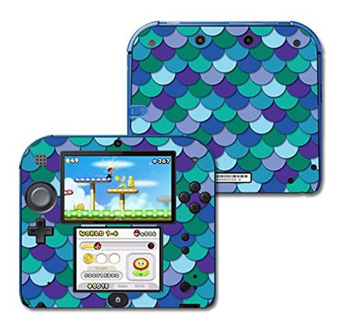 Piel De Mightyskins Para Escamas Azules De Nintendo 2ds | Cu