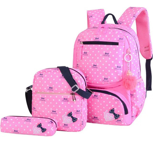 Juego De 3 Elegantes Mochilas Escolares Para Niñas Hermosas