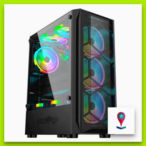 Level Up Andromeda Gabinete Gamer Atx Para Pc Luz Rgb