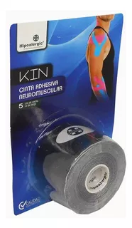 Cinta Tapping Neuromuscular Kinesio Tape 5cmx5mts Venda Kin Color Negro