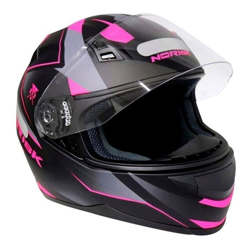 micro Cataract Pig Capacete Norisk Ff391 Stripes Rosa Fosco + Viseira Camaleão | Parcelamento sem juros micro Cataract Pig Capacete Norisk Ff391 Stripes Rosa Fosco + Viseira Camaleão | Parcelamento sem juros