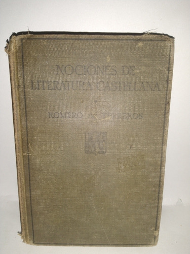Nociones De Literatura Castellana Año 1927