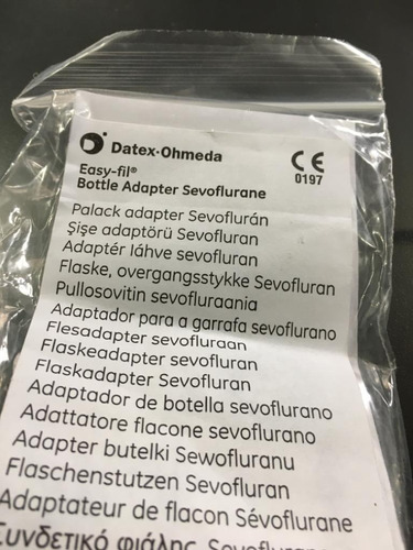 Adaptador De Garrafa Sevoflurano
