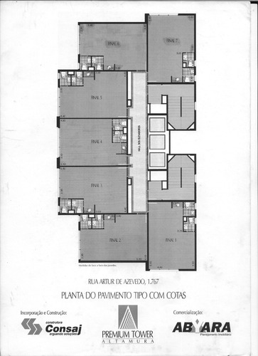 Sala Comercial Conjugada 61m2 No Premium Tower Altamura - Pinheiros