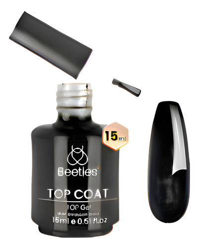 Esmalte Transparente En Gel Top Coat De Larga Duracion 15 Ml 15ml No Wipe Top Coat